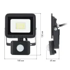 Прожектор светодиодный ДО-20W LPR-041-2-65K-020 20Вт 1600Лм 6500К датчик движения регулируемый 100x130x45