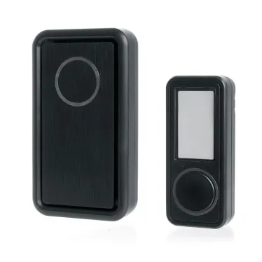 Звонок электрический дверной, (18 мелодий), черный,