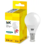 Лампа LED ALFA G45 шар 8Вт 230В 4000К E14 (6шт) IEK