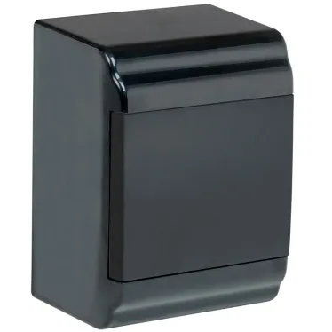 Корпус модульный пл. нав. ЩРН-П-4 PRIME черный IP41