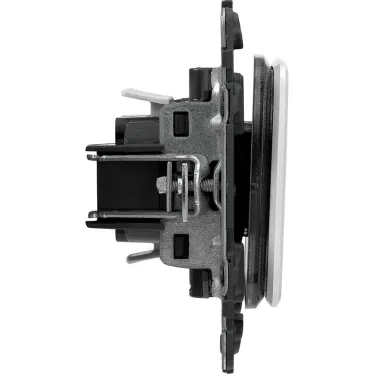 Valena ALLURE Переключатель 10АХ 250В с лицевой панелью Безвинтовые зажимы Белый