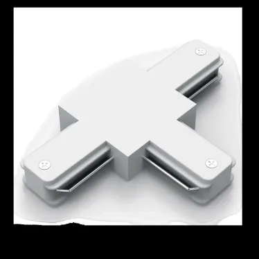 Коннектор для трековых шинопроводов AC 220В Белый IP20 Т-образный Track Gauss