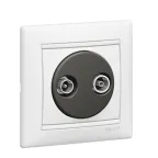 VALENA Рамка 1 пост горизонтальная белая