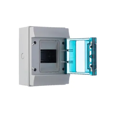 Щит распределительный навесной 4 модуля ЩРн-п-4 пластиковый Mistral65 серая прозрачная дверь без клемм IP65 (65P04X12)