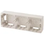 Коробка накладного монтажа 3 поста, Эра12, слоновая кость (5/50/400) 12-6103-02