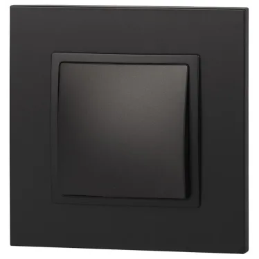 Переключатель промежуточный, 10АХ-250В, Эра Elegance, антрацит,14-1108-05