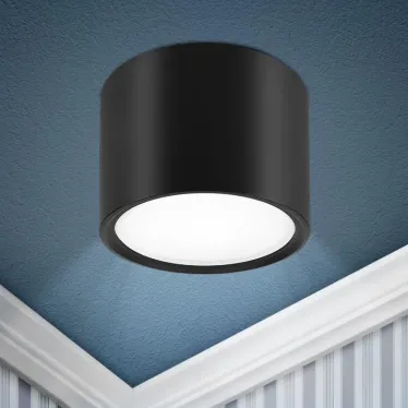 Подсветка накладная под лампу Gx53, алюминий, цвет черный (40/1440)