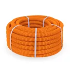 Труба гофрированная ПВХ легкая 350 Н оранжевая с/з d32 мм (25 м/1375 м уп/пал)