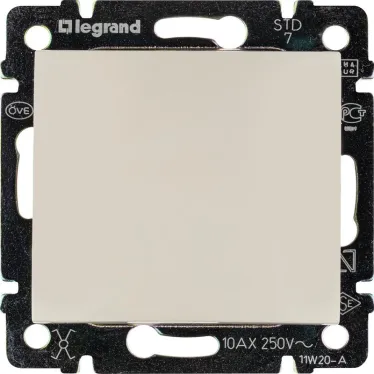 VALENA Переключатель одноклавишный промежуточный в рамку слоновая кость