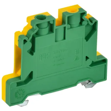 Колодка клеммная CTS-PEN земля 6мм2 желто-зеленая IEK