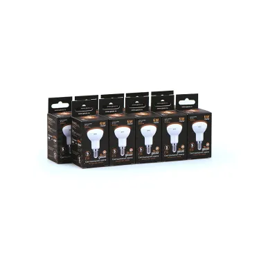 Лампа светодиодная LED 6 Вт 500 лм 3000К грибок R50 теплый E14 AC 220В Black Gauss