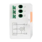 Датчик движения микроволновый белый 1200Вт 360гр. до 8м IP20 MW-706