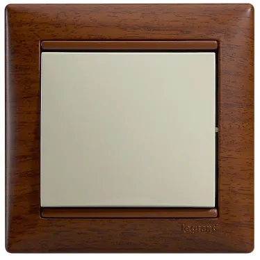 Рамка VALENA 1 пост тонированное дерево