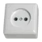 ХИТ Розетка наружная изоляционная пластина белый