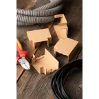 Угол T-образный (40х25) (4 шт) Plast PROxima под светлое дерево