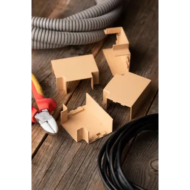 Угол T-образный (40х25) (4 шт) Plast PROxima под светлое дерево