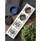 Рамка Минск 4-местная горизонтальная белая