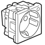 Mosaic Розетка 2К+З немецкий стандарт с индикатором