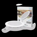 Светильник светодиодный ДВО 12 Вт 880 лм 4000К AC 220В IP20 круг D170х22мм монт d155мм Алюминий тонкий Slim Gauss