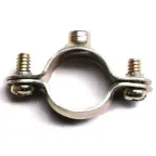 Хомут стальной с внутренней резьбой М6 диам.38-40мм