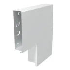 Угол плоский с крышкой кабельного канала LKM 60x200 мм (сталь, белый)