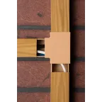 Угол T-образный (40х25) (4 шт) Plast PROxima под светлое дерево