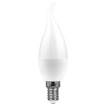 Лампа светодиодная LED 9вт Е14 дневной матовая свеча на ветру