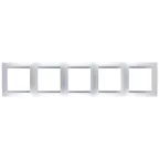 Рамка на 5 постов алюминий