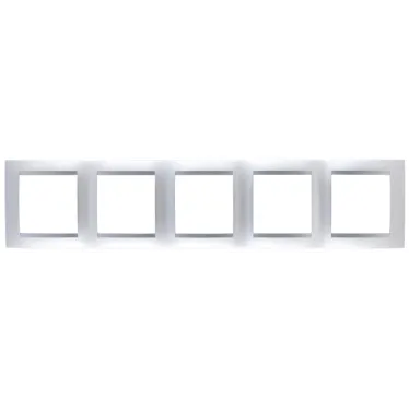 Рамка на 5 постов алюминий
