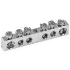 Шина PEN ''земля-ноль'' 6х9мм 6/1 Ni (6групп/крепеж по центру)