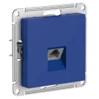 ATLASDESIGN РОЗЕТКА телефонная RJ11, механизм, АКВАМАРИН
