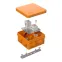 Коробка огнестойкая для о/п 40-0210-FR6.0-4 Е15-Е120 80х80х40 RAL2004 Промрукав (44 шт/уп)