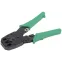Инструмент обжимной для RJ45/RJ12/RJ11 ручка PVC зеленый