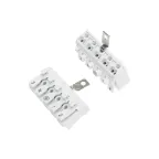 Клемма пружинная соединительная КСП 5-полюсная с заземлением и с монтаж, REXANT