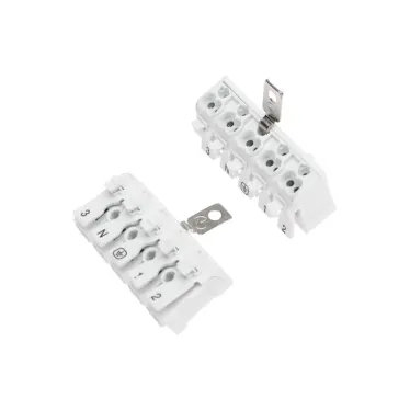 Клемма пружинная соединительная КСП 5-полюсная с заземлением и с монтаж, REXANT