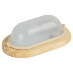 Светильник дерево, пл-н стекло, 60Вт, Е27, 220В, IP54 НБО 03-60-021