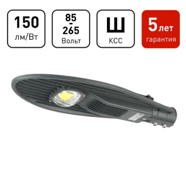 Светильник светодиодный уличный консольный ДКУ-60 Вт SPP-5-60-5K-W IP65 60Вт 6600лм 5000К 620x245x70 (КСС ''Ш'') (50)