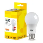 Лампа LED ALFA A60 груша 10Вт 230В 3000К E27 (6шт) IEK