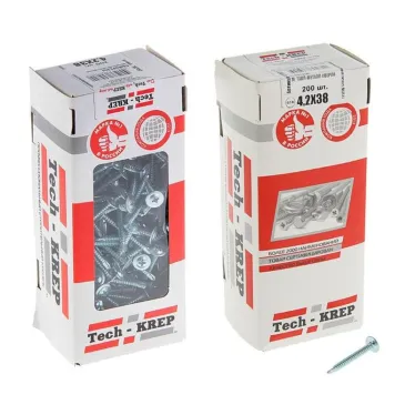 Саморез по металлу 4,2х38 сверлоконечный (200шт) - коробка