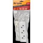 Удлинитель бытовой 3 розетки шнур 5м без заземления