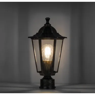 Светильник НТУ-100w на трубу Е27 IP44 черное золото