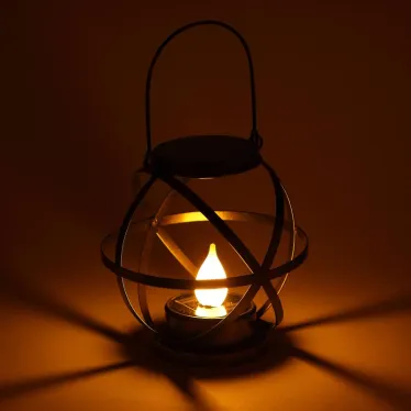 Светильник садовый Лофт подвесной с ручкой, металл, 26 см ERASFM-01