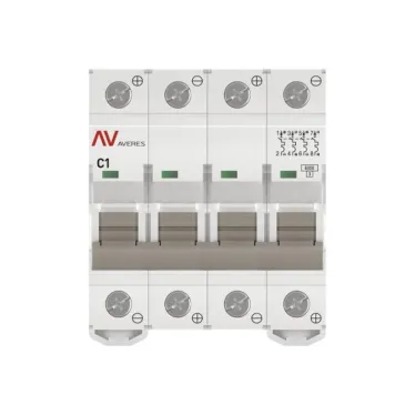 Выключатель автоматический AV-6 DC 4P 1A (C) 6kA AVERES