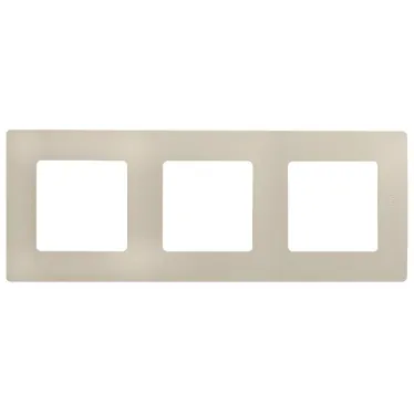 ETIKA Рамка 3 поста слоновая кость