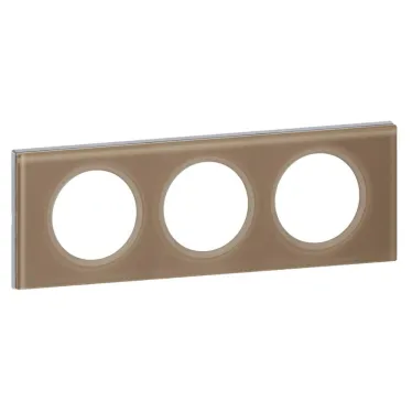 Рамка, трехпостовая, смальта мокка