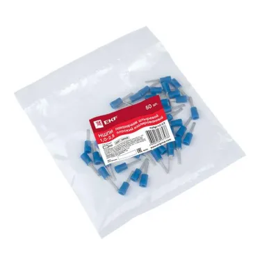 Наконечник штыревой плоский изолированный НШПИ 1.0-2.5 (уп.50шт) PROxima