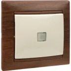 Рамка VALENA 1 пост тонированное дерево