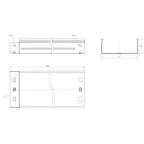 Лоток неперфорированный металлический 80х500х3000-1.0 мм (6м)