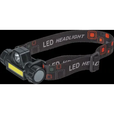 Фонарь светодиодный NPT-H25-ACCU 5Вт CREE LED+3Вт COB LED аккумуляторный налобный