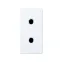 Розетка 2P узкая, под вилку CEE 7/16, 16А 250В, S27, белый